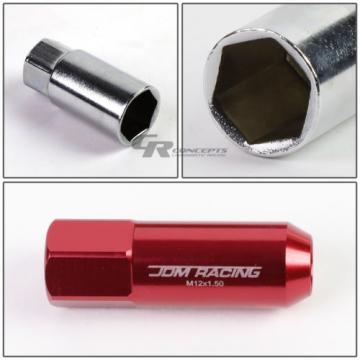 FOR IS250/IS350/GS460 20X RIM EXTENDED ACORN TUNER WHEEL LUG NUTS+LOCK+KEY RED
