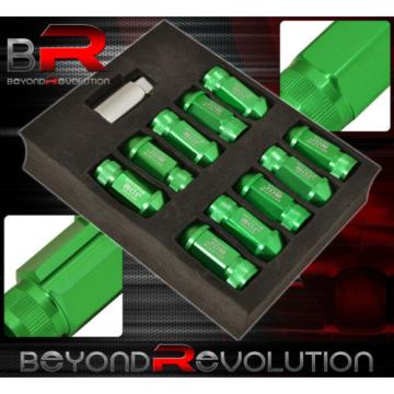 FOR NISSAN 12MMx1.25MM LOCKING LUG NUTS TRACK OPEN 20 PIECES UNIT GREEN
