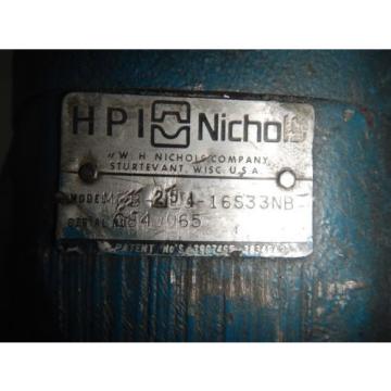 HPI Nichols M3B254I6S33NB Hydraulic Motor Pump