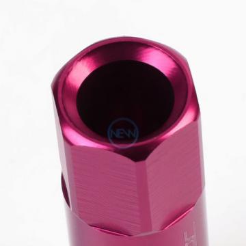 20pcs M12x1.5 Anodized 60mm Tuner Wheel Rim Acorn Lug Nuts Deville/CTS Pink