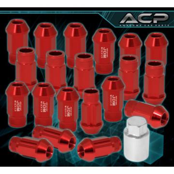 For Acura 12Mmx1.5Mm Locking Lug Nuts Wheels Extended Aluminum 20 Pieces Set Red