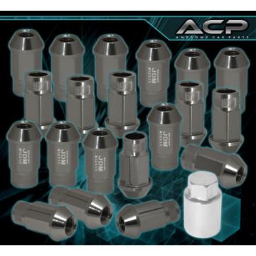 For Geo 12X1.5 Locking Lug Nuts Track Extended Open 20 Pieces Unit Assembly Gray