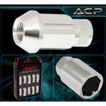 For Chrysler M12X1.5 Locking Lug Nuts Rims Forged Aluminum 20Pcs Unit Kit Silver