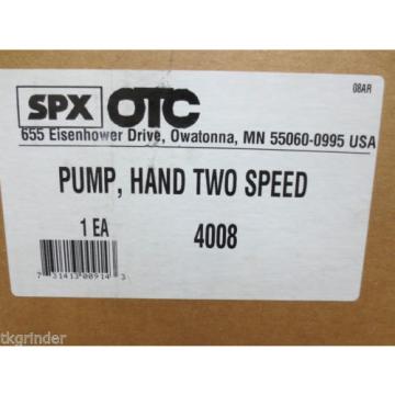 SPX 4008 TwoStage Hydraulic Hand  Pump