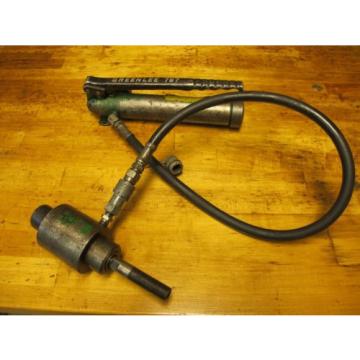 Greenlee Hydraulic Hand 767 With assorted extras Tested Works. Pump