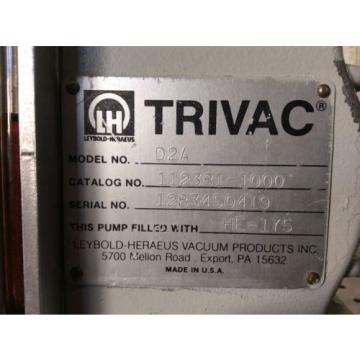 Trivac Vacuum D2A Pump