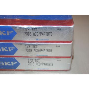 SKF 7018 ACD/P4ATBTB Super Precision Bearings (Triplex Set)  * NEW *