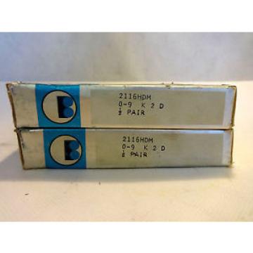 NEW IN BOX BARDEN SET OF (2) 2116HDM ANGULAR CONTACT SUPER PRECISION BEARING