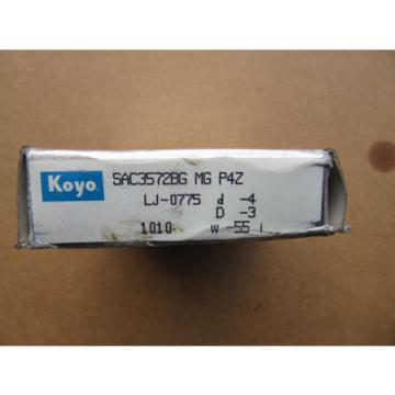 Koyo SAC3572BG-MG-P4Z Super Precision Bearing NEW!!! in Box Free Shipping