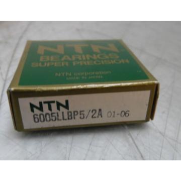New OLD STOCK NTN Super Precision Roller Bearing, 6005LLBP5/2A, NIB, Warranty