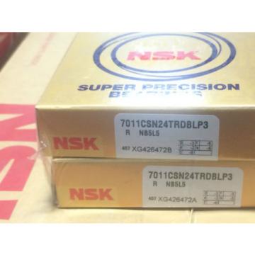 NSK 7011CSN24TRDBLP3 SUPER PRECISION BEARING with CERAMIC BALLS.SET OF 2!