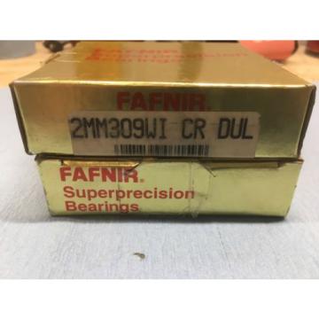 2 Fafnir 2MM309WI CR DUL Super Precision Bearing new old stock
