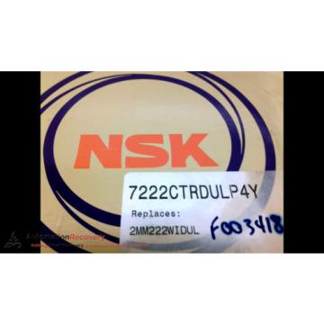 NSK 7222CTRDULP4Y SUPER PRECISION ANGULAR CONTACT BALL BEARING, NEW #201690