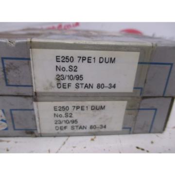 SNFA E250 7PE1 DUM Super Precision Bearing (Pair) Unused