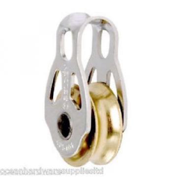 Selden 16mm Plain Bearing Block - Single Strap - Brass Sheave - 401-001-02
