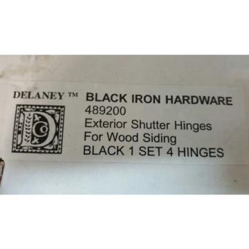 EZ-Set 489200 Black 5&#034; x 4.25&#034; Iron Decorative Plain Bearing Surface Mount