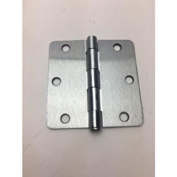 Global Door Controls 3.5 in. x 3.5 in. Brushed Chrome Plain Bearing Steel 4 Pack