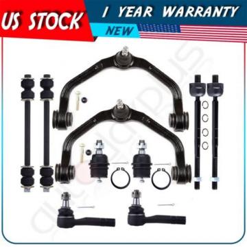 10 of set Control Arm Tie Rod End Suspension Kit for 1998-2001 Mazda B3000
