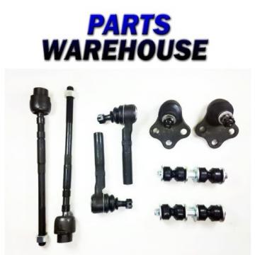 8 Pc Kit Ball Joint Assembly Tie Rod End Sway Bar Link Lifetime Warranty