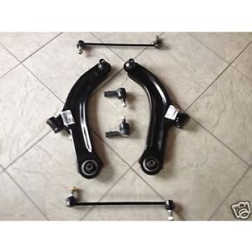 NISSAN NOTE 06&gt;&gt;TWO FRONT LOWER  WISHBONES ARMS+2 DROP LINKS+2 TRACK ROD ENDS