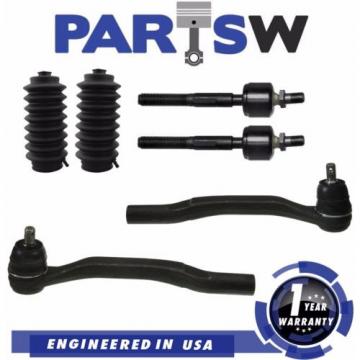2 Inner 2 Outer Tie Rod End Rack &amp; Pinion Boots Honda Accord Odyssey Isuzu Oasis