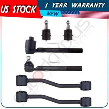 6 Pcs/Set Ball Joint Suspension Tie Rod End Kit for 99-04 Jeep Grand Cherokee