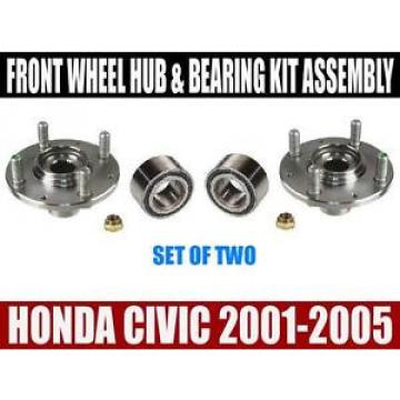 Honda Civic Front Wheel Hub And Bearing Kit Assembly 2001-2005  SET OF TWO