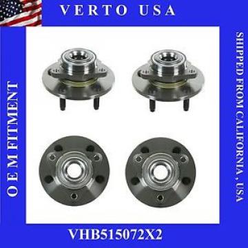 2 Wheel Bearing &amp; Hub Front Assembly w/Rear Wheel ABS for 02-08 Dodge Ram 1500