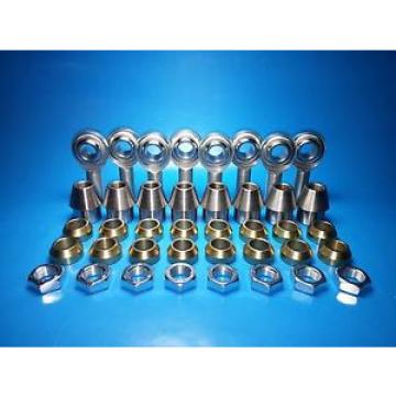 1/2&#034; x 1/2&#034;  4-Link Rod End Kit,  w/ Cone Spacers, Heim Joints  (Bung1.00 x.065)