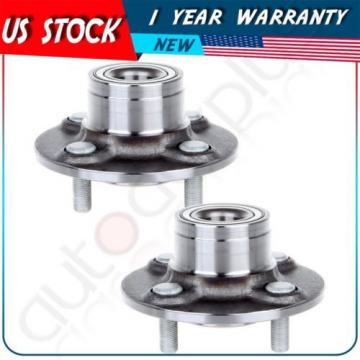 2 Pcs New Rear Wheel Hub Bearing Assembly Fits Driver Or Passenger Side W/O ABS