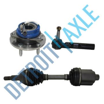 Front Driver Side CV Axle Shaft + Wheel Hub Bearing and Assembly + Outer Tie Rod