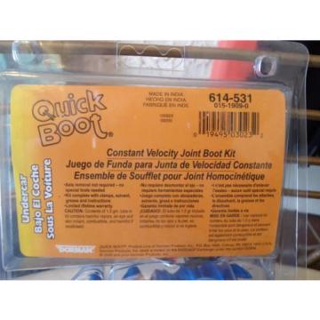 QUICK BOOT 614-531 UNDER CAR DORMAN Constant Velocity Joint Boot Kit NEW IN PKG.
