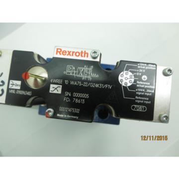 Rexroth 4WREE10WA75-22/G24K31/FIV *USED*