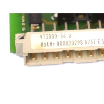 MANNESMANN REXROTH VT3000-36 AMPLIFIER CARD VT300036 , 00020298