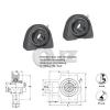 2x 1 in Take Up Units Cast Iron HCT205-16 Mounted Bearing HC205-16+T205 New QJZ