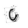 NU1016-M1 FAG Cylindrical roller bearings NU10, main dimensions to DIN 5412-1, n
