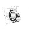 3305-BD-TVH FAG Angular contact ball bearings 33..-BD, main dimensions to DIN 62