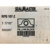 SEALMASTER RPB 107-2 1-7/16&#034;dia Bore Tapered Roller Pillow Block Bearing