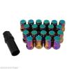 20*Colorful Chrome M12×1.5mm Lug Nuts Extended Racing Wheel Rim With Lock New!!!