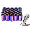 Z RACING NEO CHROME INNER HEX STEEL LUG NUTS OPEN SET 20 PCS KEY 12X1.5MM #1 small image