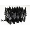 Z RACING 28mm Black SPIKE LUG BOLTS 12X1.5MM FOR BMW 3-SERIES Cone Seat