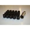 NNR Type M Steel Wheel Lug Nuts &amp; Locks Open Ended Black 22mm 12x1.5 20pcs #1 small image