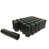 24 BLACK SPLINE TRUCK LUG NUTS | 14X2.0 | FORD NAVIGATOR F-150 EXPEDITION LOCKS