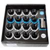 NRG 100 SERIES OPEN ENDED LUG NUTS BLACK 12X1.5MM 17PCS SET WITH LOCK FOR HONDA