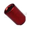 10 Piece Red Chrome Tuner Lugs Nuts | 12x1.25 Hex Lugs | Key Included #3 small image