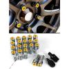 20 Pcs M14 X 1.5 Gold Wheel Lug Nut Bolts With Security Cap +Key+Socket For Audi #1 small image