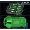 Universal M12X1.5Mm Locking Lug Nuts 20Pc Vip Extended Aluminum Anodized Green