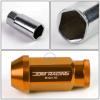 20pcs M12x1.5 Anodized 50mm Tuner Wheel Rim Locking Acorn Lug Nuts+Key Orange #5 small image