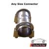 Exhaust Adapter Connector Sleeve Joiner Clamp on Clamps Any size Clamps Included
