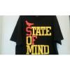 Adapt Clothing &#034;State Of Mind&#034; Large Black Short Sleeve T-Shirt 100% Cotton